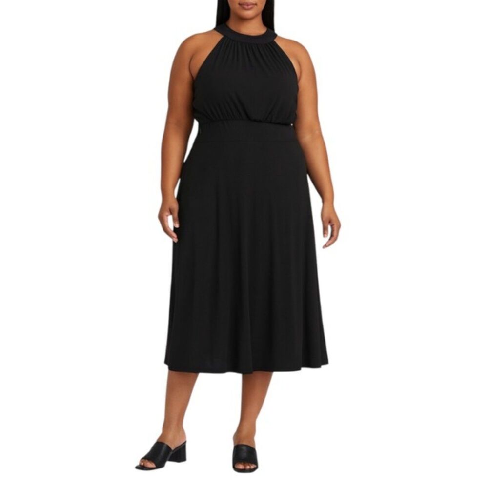 London Times Women’s Sleeveless Midi Dress | Size 14